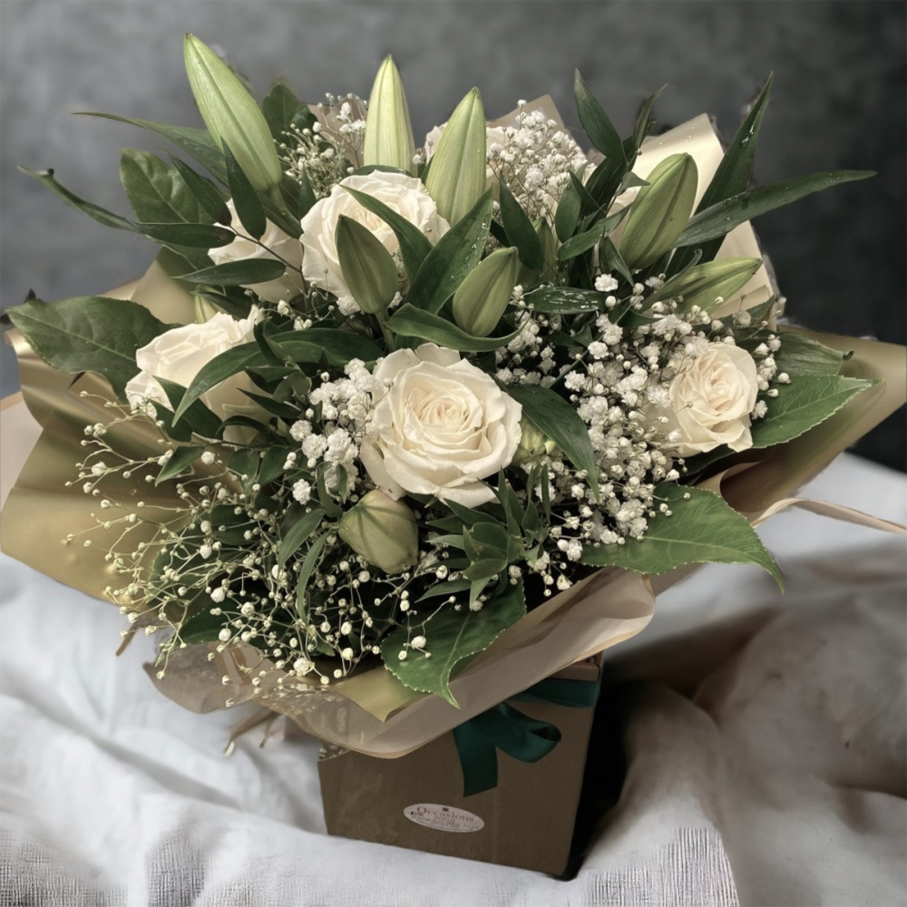 White Roses and lilies